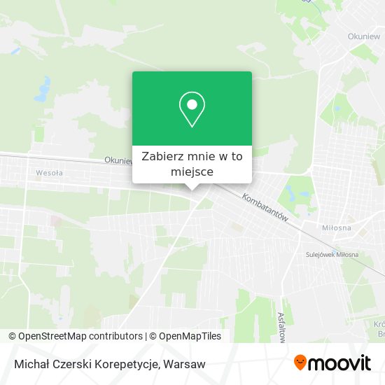 Mapa Michał Czerski Korepetycje