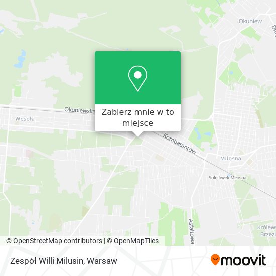 Mapa Zespół Willi Milusin