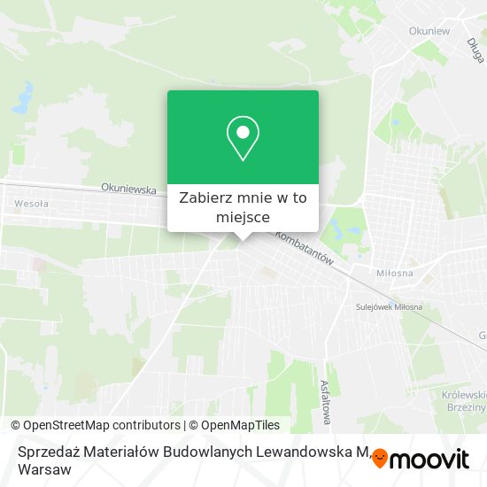 Mapa Sprzedaż Materiałów Budowlanych Lewandowska M