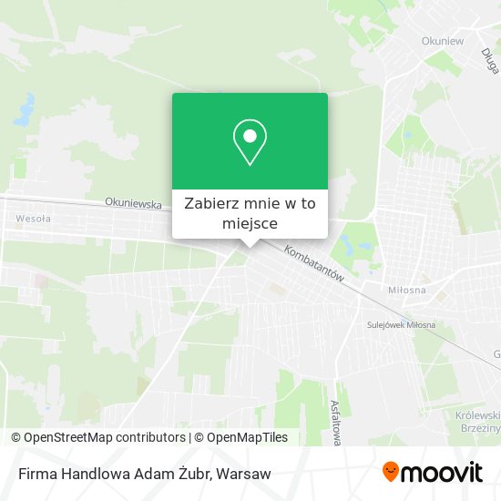 Mapa Firma Handlowa Adam Żubr