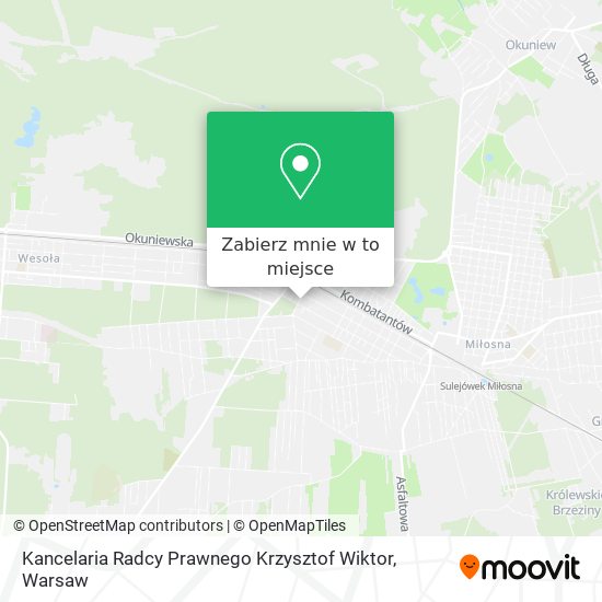 Mapa Kancelaria Radcy Prawnego Krzysztof Wiktor