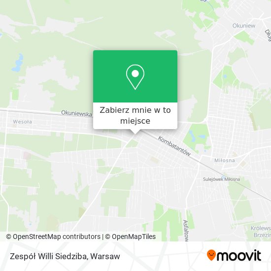 Mapa Zespół Willi Siedziba