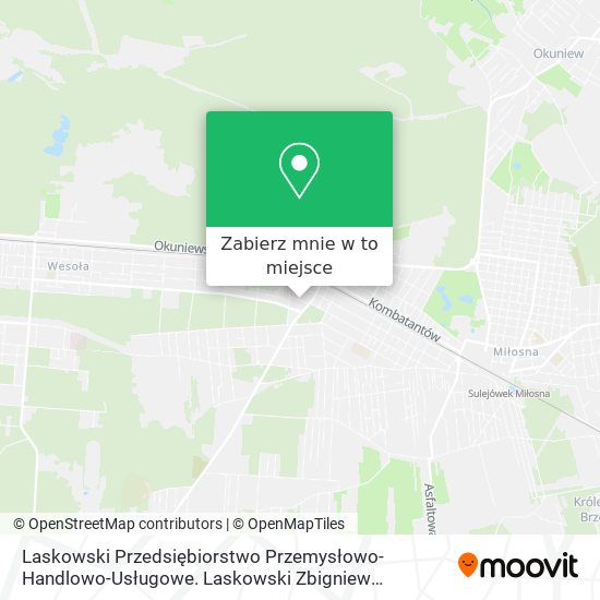 Mapa Laskowski Przedsiębiorstwo Przemysłowo-Handlowo-Usługowe. Laskowski Zbigniew Sulejówek