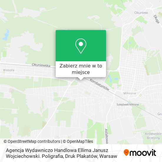 Mapa Agencja Wydawniczo Handlowa Ellima Janusz Wojciechowski. Poligrafia, Druk Plakatów