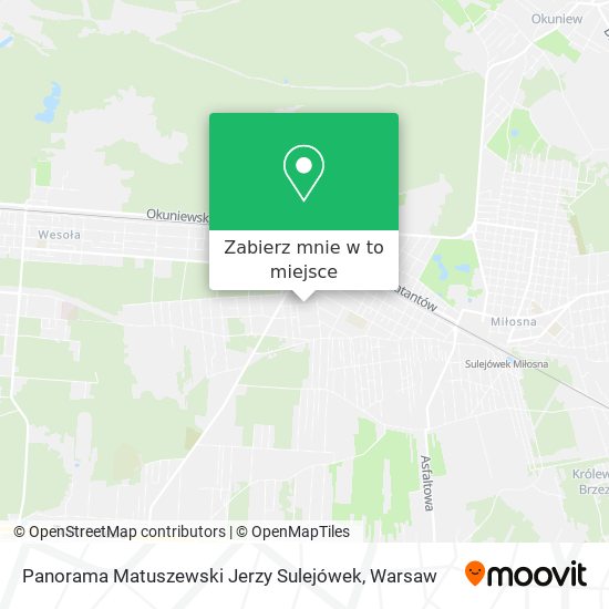 Mapa Panorama Matuszewski Jerzy Sulejówek