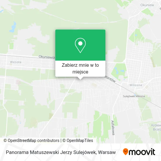 Mapa Panorama Matuszewski Jerzy Sulejówek