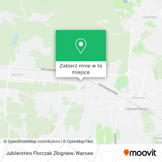 Mapa Jubilerstwo Florczak Zbigniew