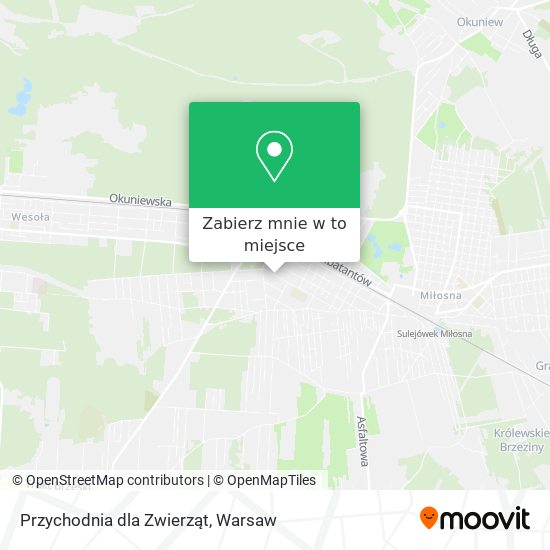 Mapa Przychodnia dla Zwierząt