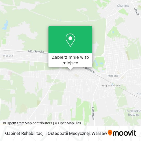 Mapa Gabinet Rehabilitacji i Osteopatii Medycznej