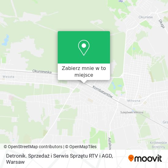 Mapa Detronik. Sprzedaż i Serwis Sprzętu RTV i AGD