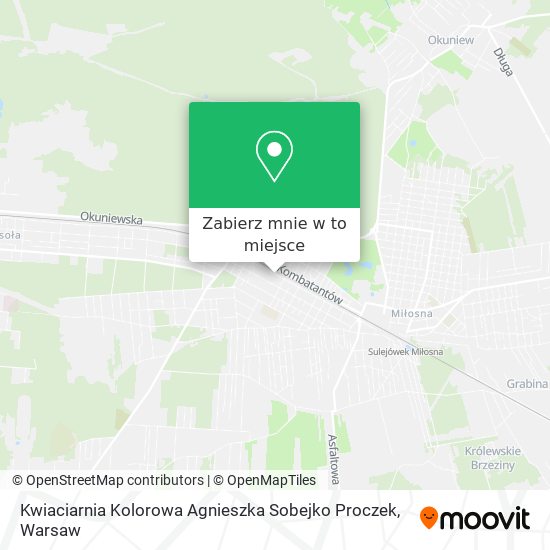 Mapa Kwiaciarnia Kolorowa Agnieszka Sobejko Proczek