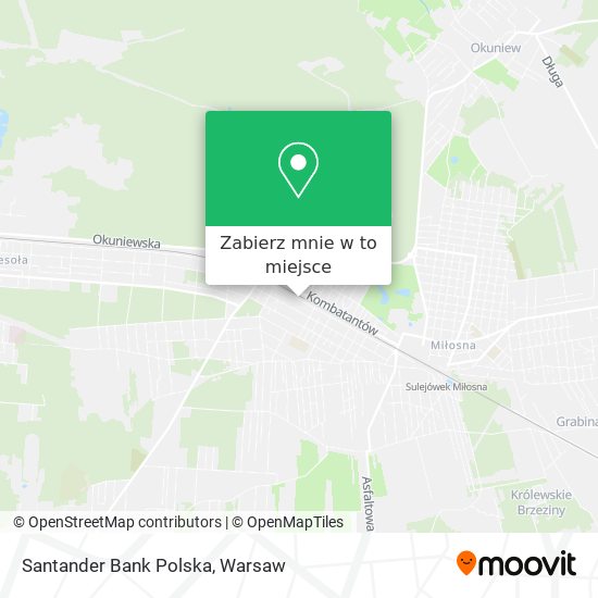 Mapa Santander Bank Polska