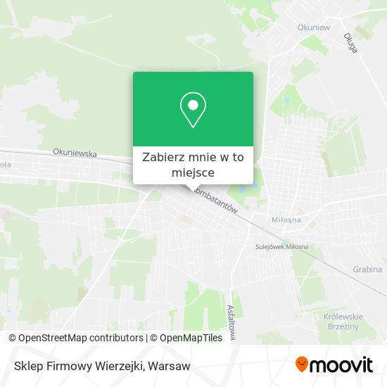 Mapa Sklep Firmowy Wierzejki