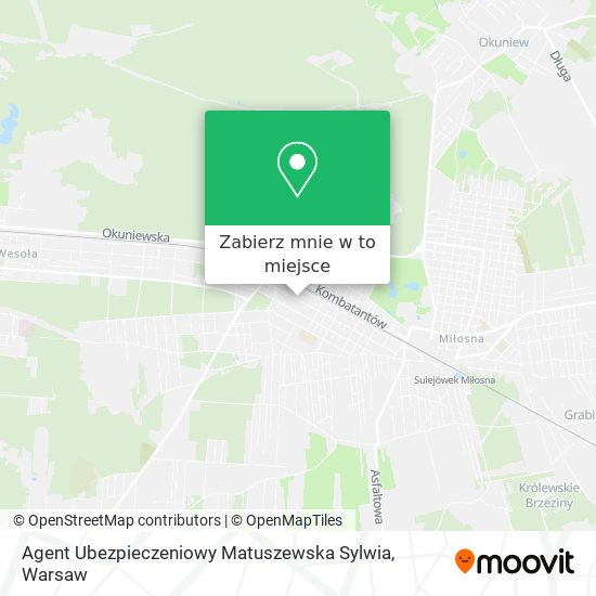 Mapa Agent Ubezpieczeniowy Matuszewska Sylwia