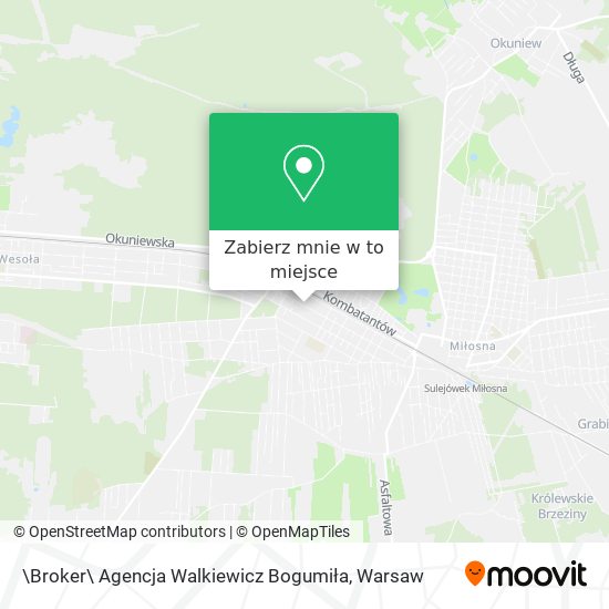 Mapa \Broker\ Agencja Walkiewicz Bogumiła