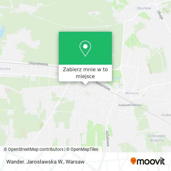 Mapa Wander. Jarosławska W.