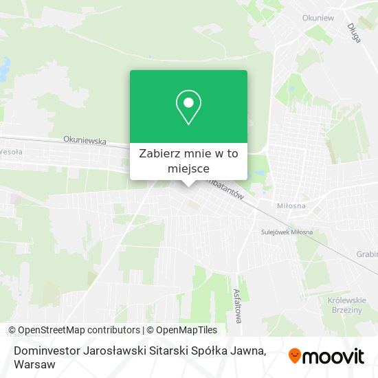 Mapa Dominvestor Jarosławski Sitarski Spółka Jawna