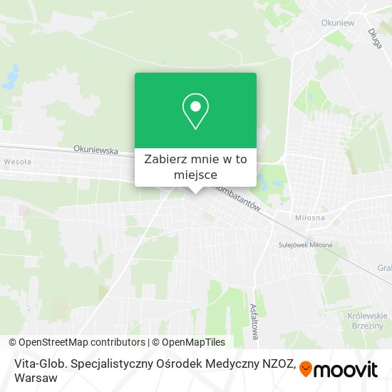 Mapa Vita-Glob. Specjalistyczny Ośrodek Medyczny NZOZ