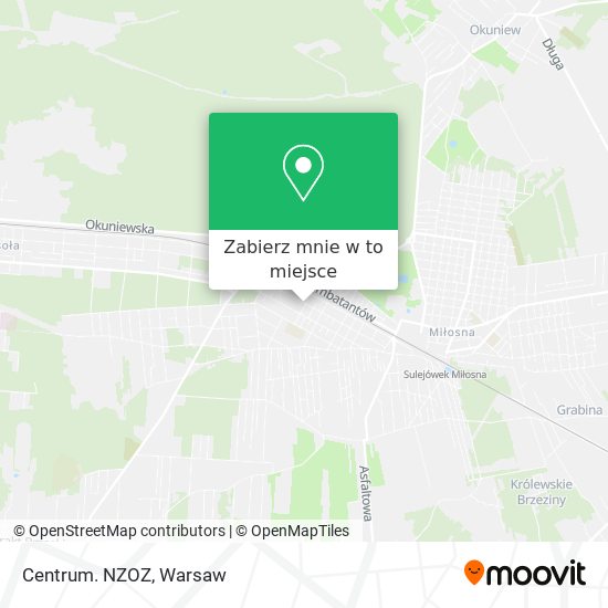 Mapa Centrum. NZOZ