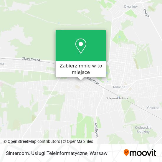 Mapa Sintercom. Usługi Teleinformatyczne