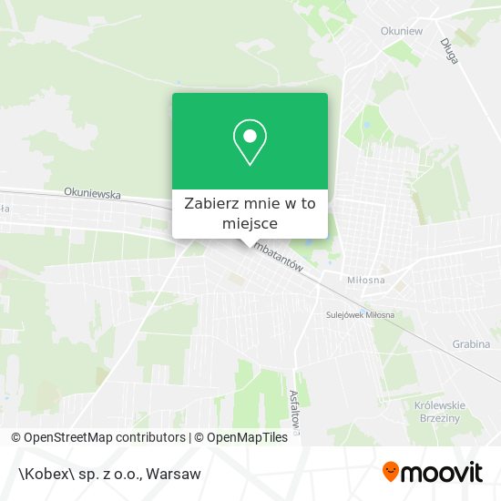 Mapa \Kobex\ sp. z o.o.