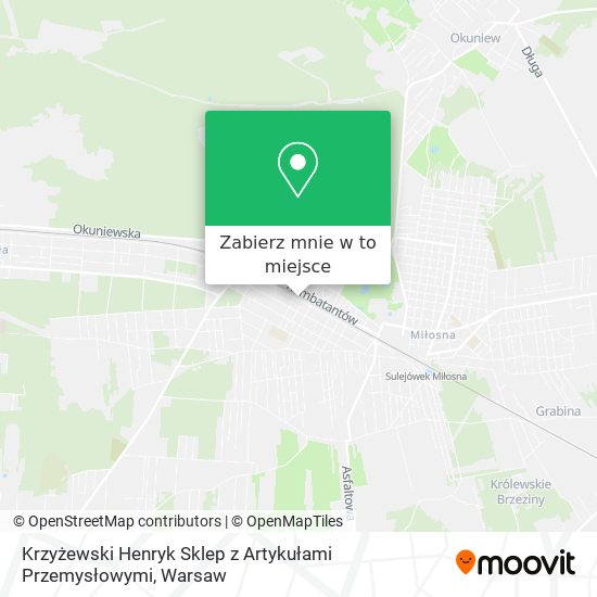 Mapa Krzyżewski Henryk Sklep z Artykułami Przemysłowymi