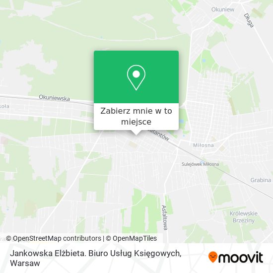 Mapa Jankowska Elżbieta. Biuro Usług Księgowych