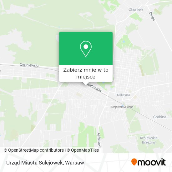 Mapa Urząd Miasta Sulejówek