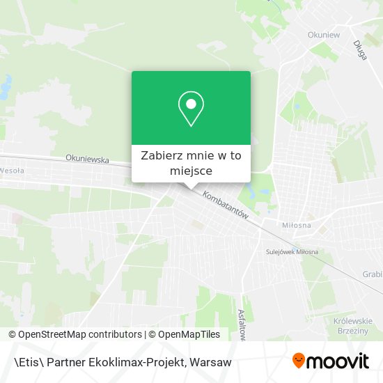 Mapa \Etis\ Partner Ekoklimax-Projekt