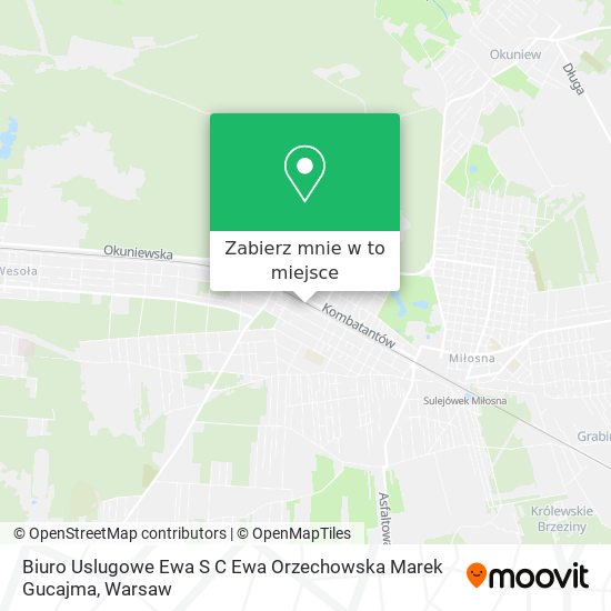 Mapa Biuro Uslugowe Ewa S C Ewa Orzechowska Marek Gucajma