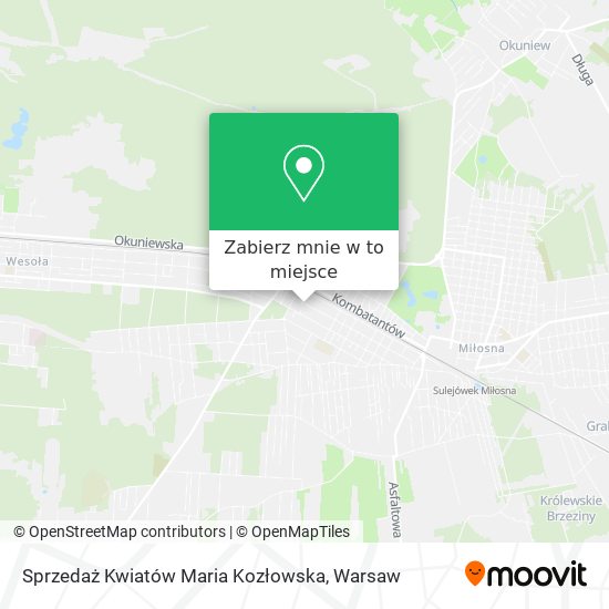 Mapa Sprzedaż Kwiatów Maria Kozłowska