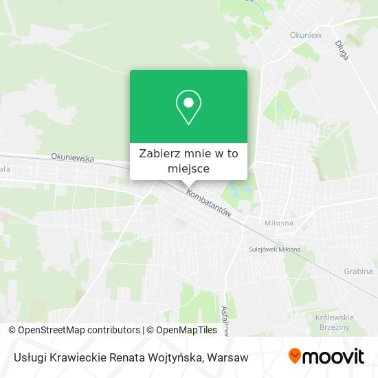 Mapa Usługi Krawieckie Renata Wojtyńska