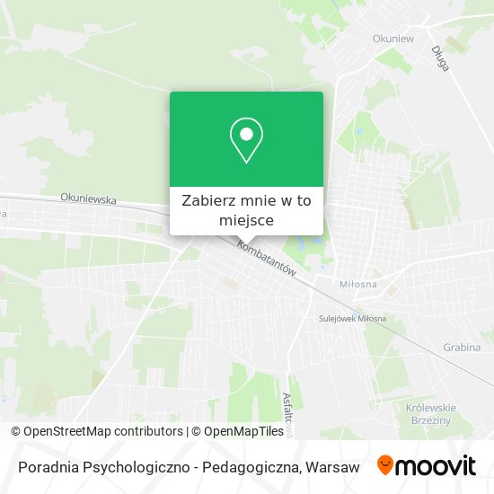 Mapa Poradnia Psychologiczno - Pedagogiczna