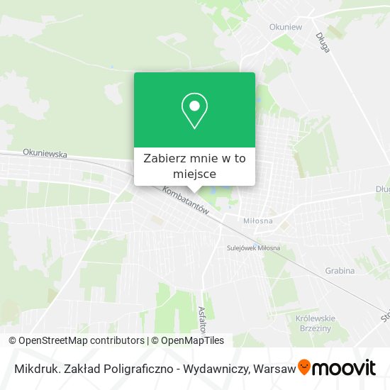 Mapa Mikdruk. Zakład Poligraficzno - Wydawniczy