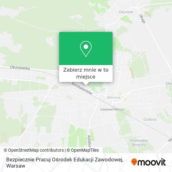 Mapa Bezpiecznie Pracuj Ośrodek Edukacji Zawodowej