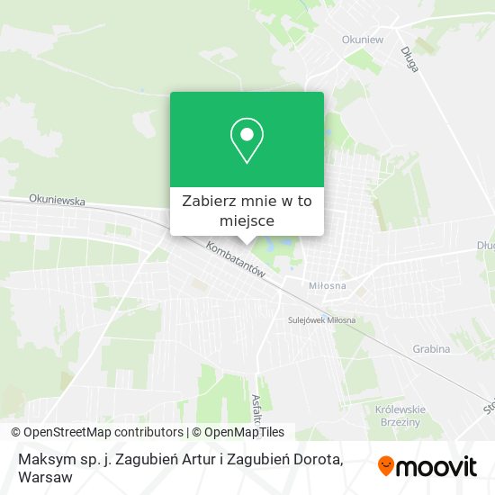 Mapa Maksym sp. j. Zagubień Artur i Zagubień Dorota