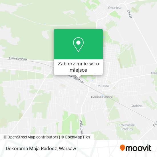 Mapa Dekorama Maja Radosz