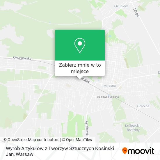 Mapa Wyrób Artykułów z Tworzyw Sztucznych Kosiński Jan