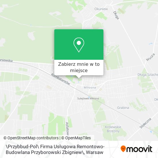 Mapa \Przybbud-Pol\ Firma Usługowa Remontowo-Budowlana Przyborowski Zbigniew\