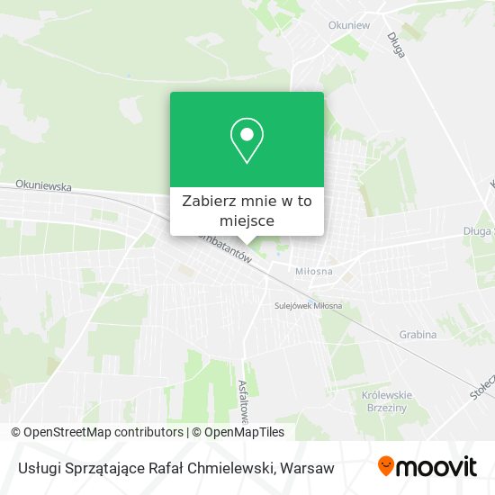 Mapa Usługi Sprzątające Rafał Chmielewski