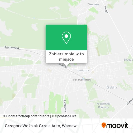 Mapa Grzegorz Woźniak Grzela Auto