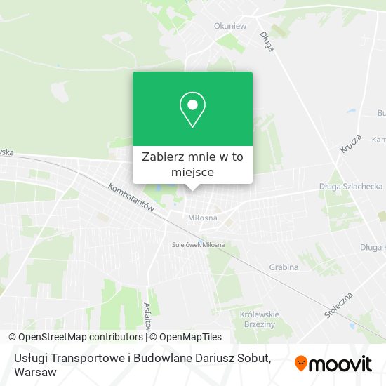 Mapa Usługi Transportowe i Budowlane Dariusz Sobut