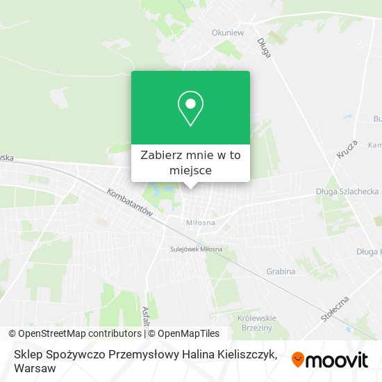 Mapa Sklep Spożywczo Przemysłowy Halina Kieliszczyk