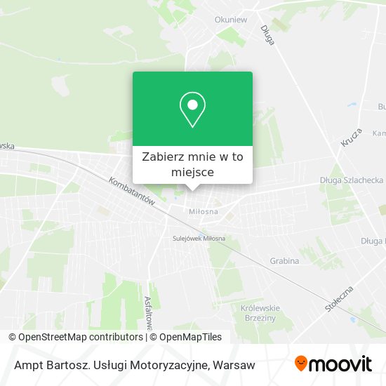 Mapa Ampt Bartosz. Usługi Motoryzacyjne