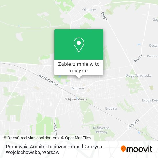 Mapa Pracownia Architektoniczna Procad Grażyna Wojciechowska