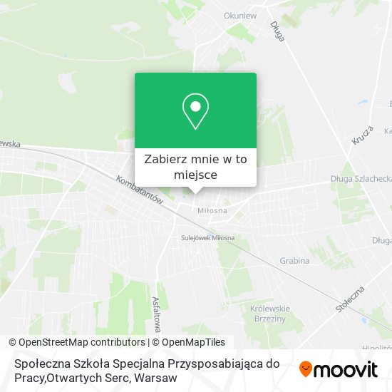 Mapa Społeczna Szkoła Specjalna Przysposabiająca do Pracy,Otwartych Serc