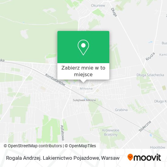 Mapa Rogala Andrzej. Lakiernictwo Pojazdowe