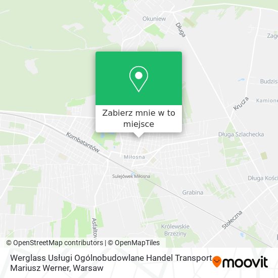 Mapa Werglass Usługi Ogólnobudowlane Handel Transport Mariusz Werner