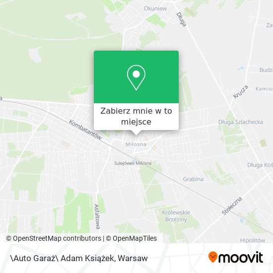 Mapa \Auto Garaż\ Adam Książek