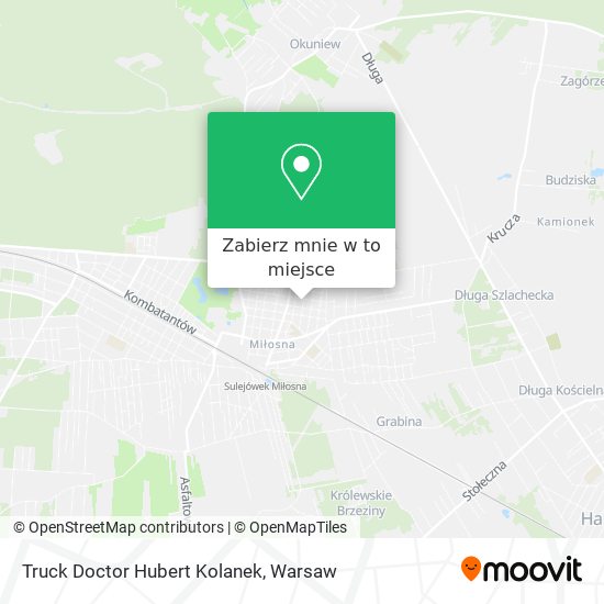 Mapa Truck Doctor Hubert Kolanek